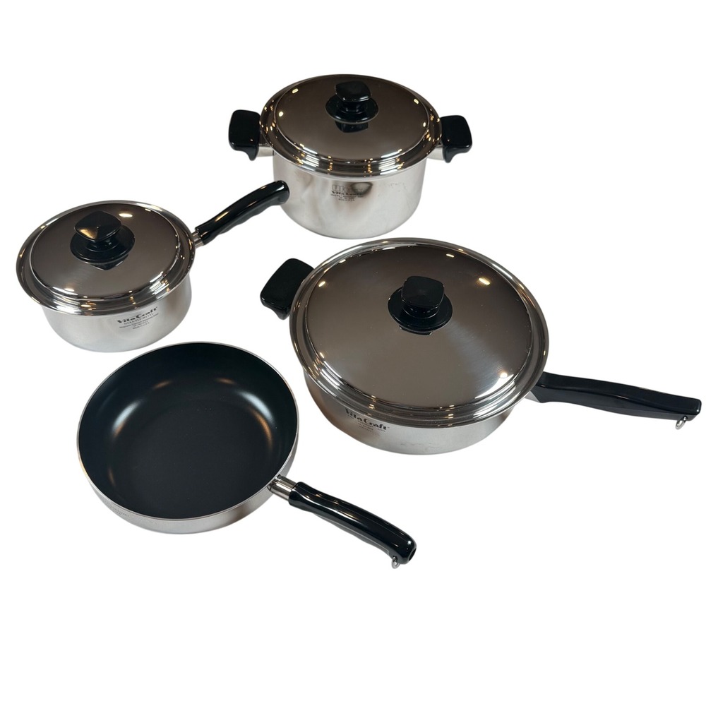 Vita Craft Cookware Set 7pc USA Stainless Steel Ceramic Induction Multi-Ply
